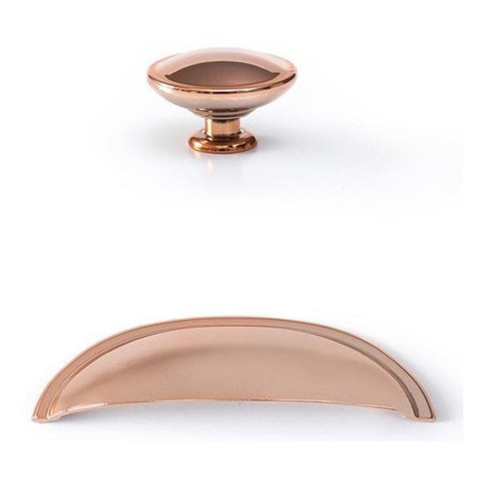 Kit 30 Puxadores Rose Gold Pz 1080 + 1020