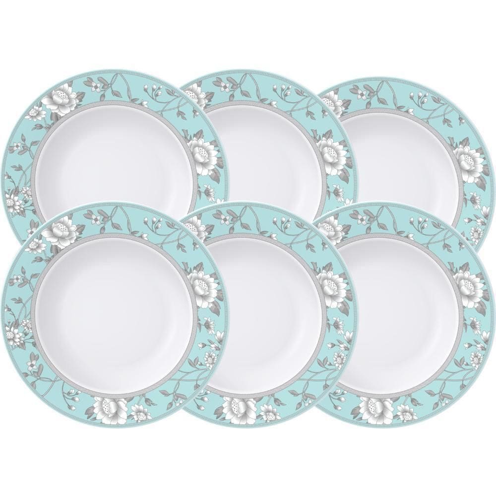 Jogo De Pratos Rasos Tramontina Porcelana Helen 27Cm 6 Pç