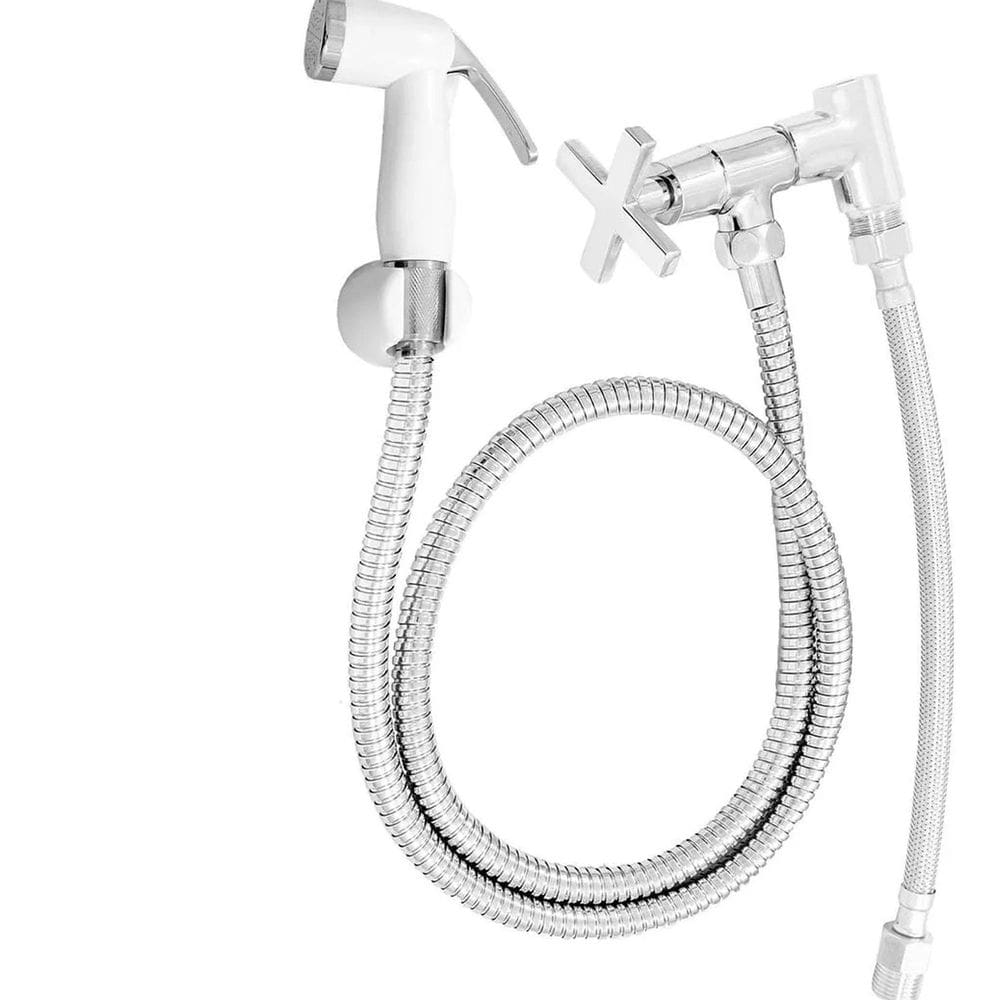 Ducha Higiênica de Metal Flexível Roddex Branco