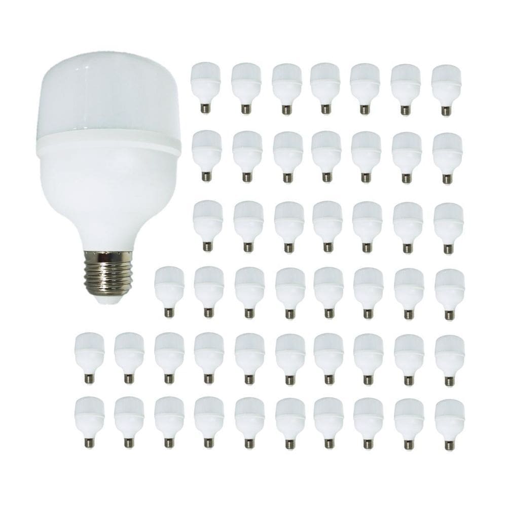 Kit 50 Lâmpadas Led Bulbo 20W Fria