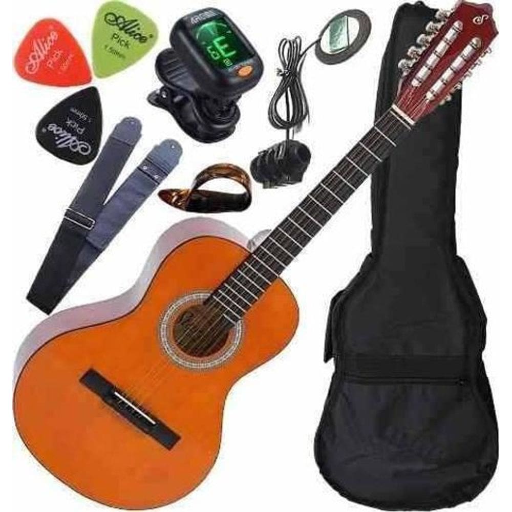 Kit Viola Caipira Giannini Eletroacústica Completa Vs14 Nt