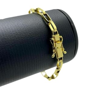 Pulseira Tijolinho 6Mm Banhado A Ouro 18K Masculina
