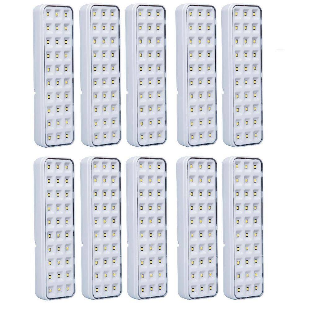Kit 10 Luminária Luz Emergência Lde30 Led Intelbras Autônoma