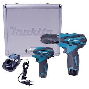Combo Furadeira E Parafusadeira 12V + Maleta De Metal Dk1493