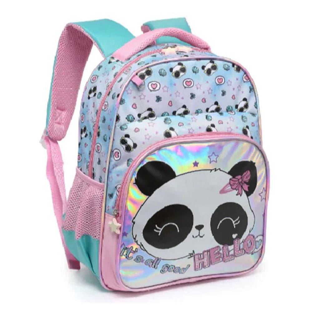 Mochila Escolar Infantil Panda IN2532MG Rosa - Tututti