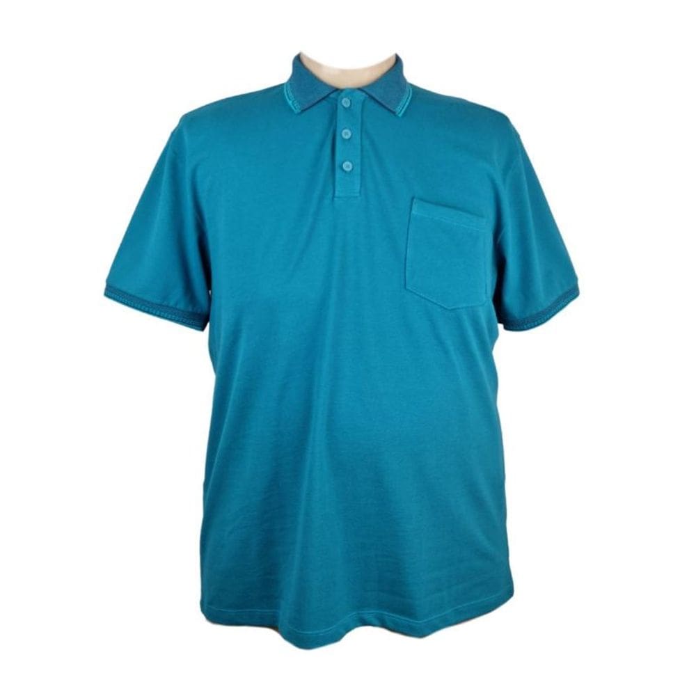 Camiseta Polo Masculina CR Plus Size Verde