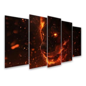 Kit Quadro Decorativo Animais Para Sala de Estar 78x42cm A67 - Pallazio