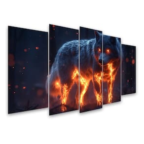 Kit Quadro Decorativo Animais Para Sala de Estar 73x39cm A133 - Pallazio