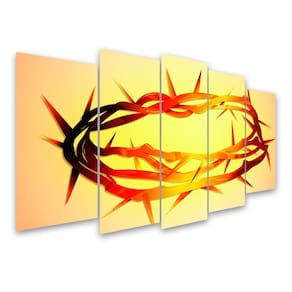Kit Quadro Decorativo Religioso Para Sala de Estar 78x42cm - Pallazio