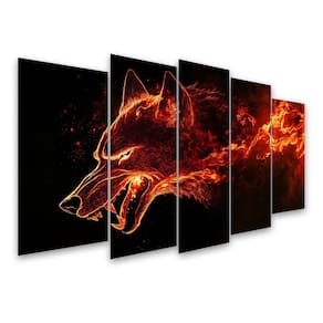 Kit Quadro Decorativo Animais Para Sala de Estar 73x39cm - Pallazio