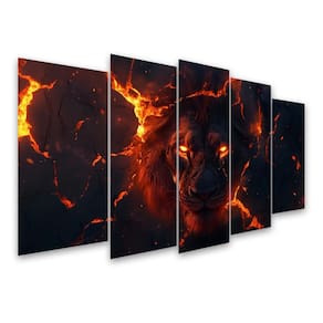 Kit Quadro Decorativo Animais Para Sala de Estar 78x42cm A61 - Pallazio