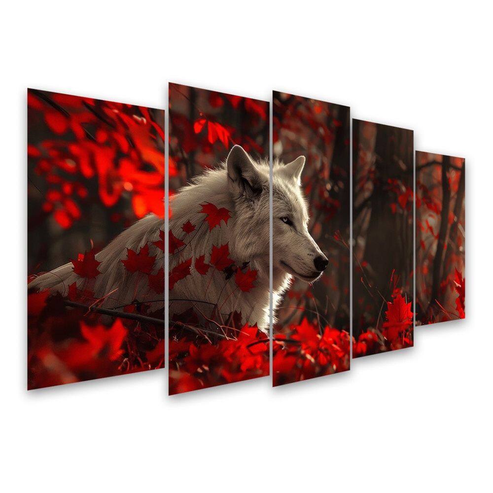 Kit Quadro Decorativo Animais V2 Para Sala de Estar 88x48cm A181 - Pallazio