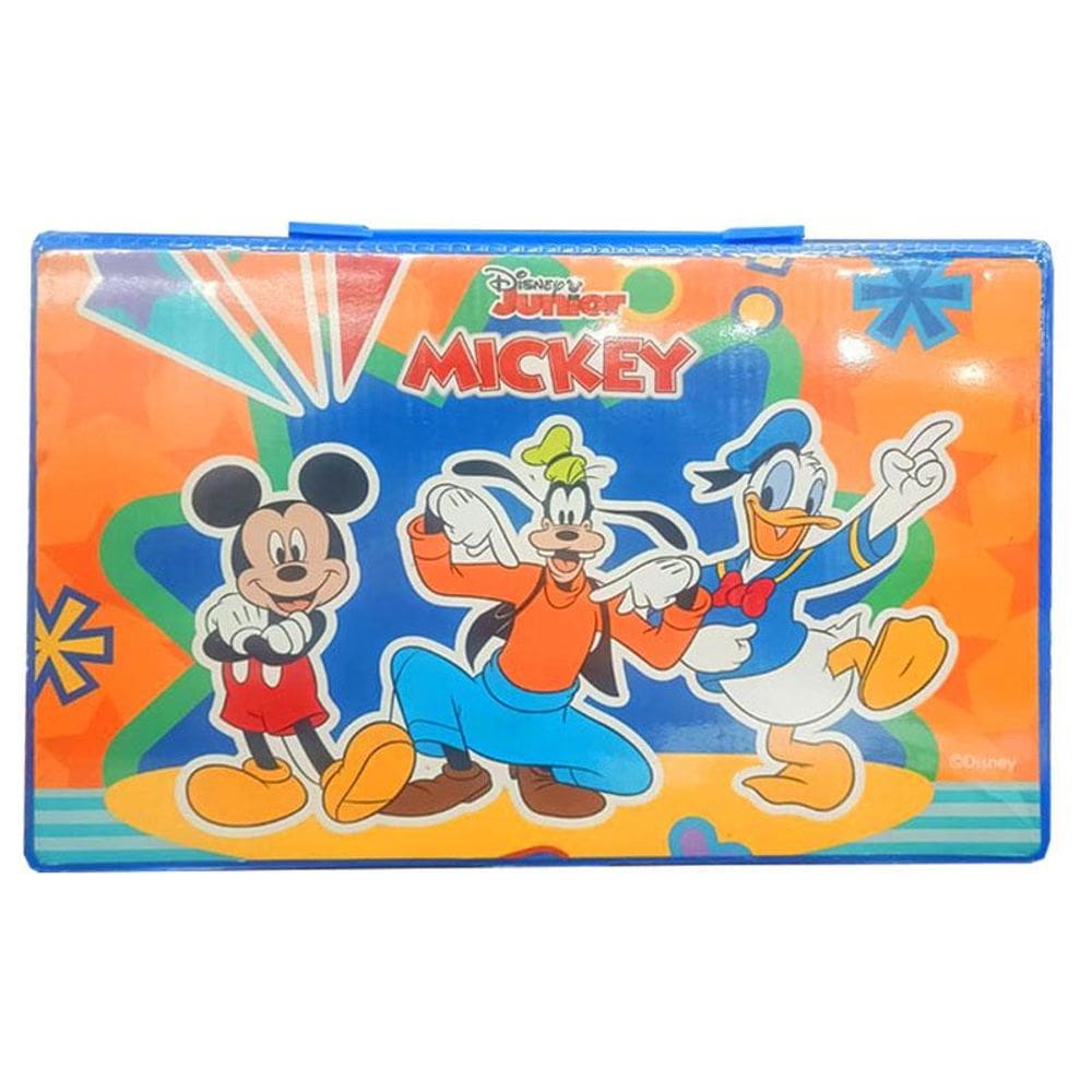 Estojo Maleta de Pintura Infantil Turma Mickey 86 Peças Azul - Tend Tudo