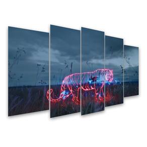Kit Quadro Decorativo Animais V2 Para Sala de Estar 78x42cm A145 - Pallazio