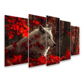 Kit Quadro Decorativo Animais V2 Para Sala de Estar 108x60cm - Pallazio