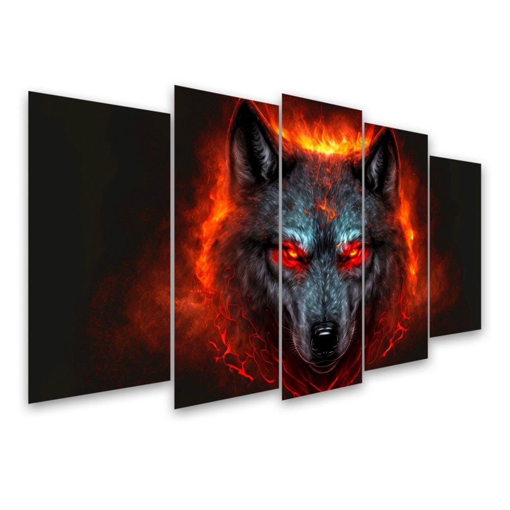 Kit Quadro Decorativo Animais Para Sala de Estar 158x90cm A85 - Pallazio