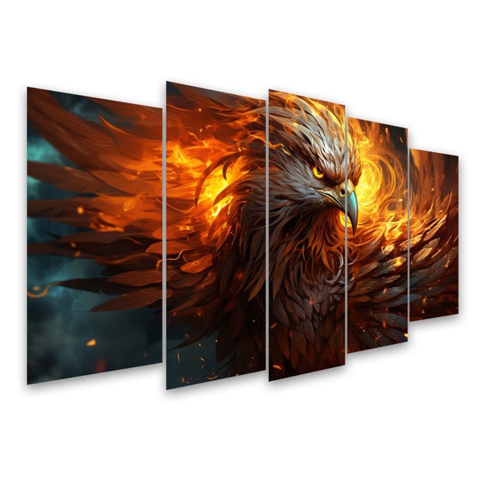 Kit Quadro Decorativo Animais Para Sala de Estar 128x72cm A49 - Pallazio