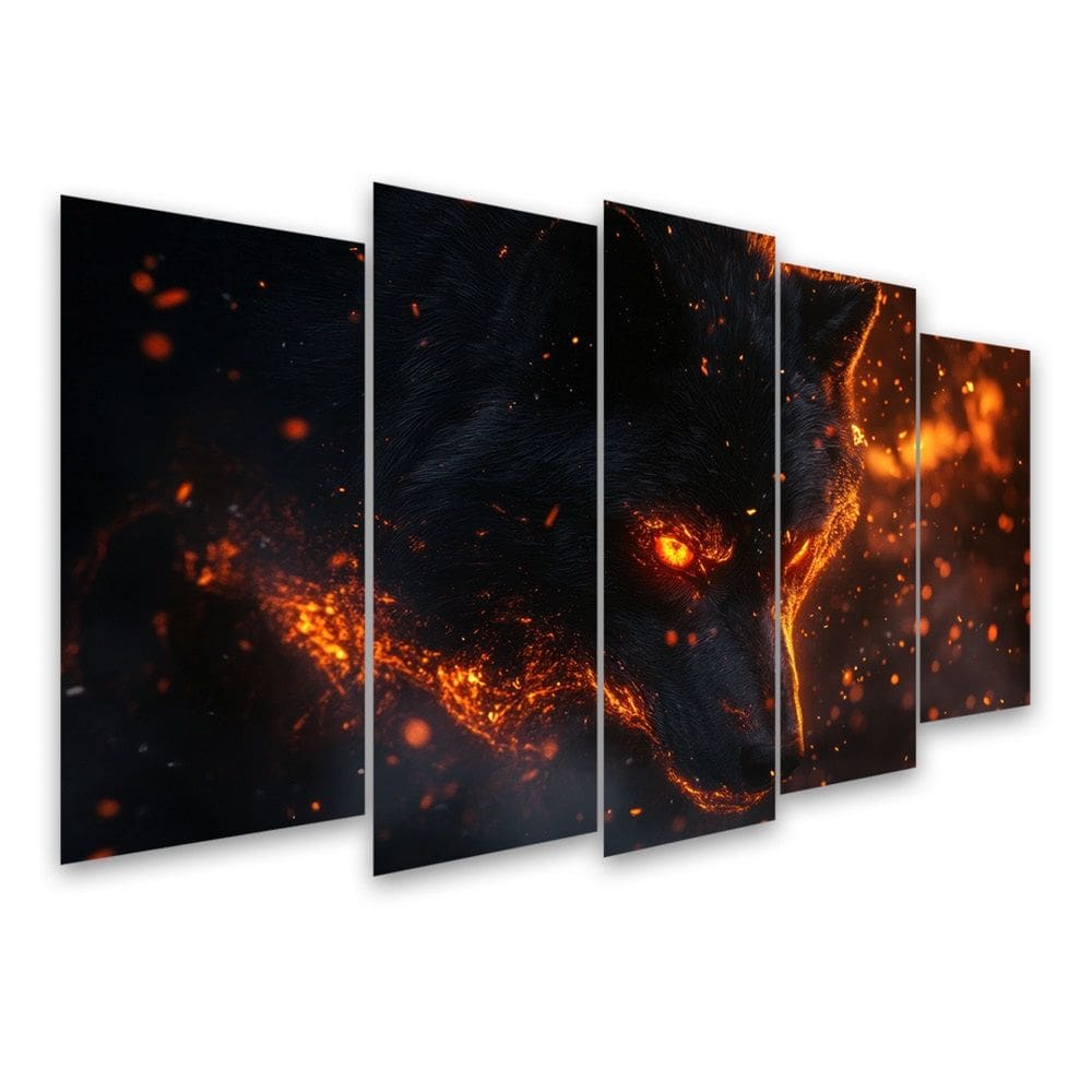 Kit Quadro Decorativo Animais Para Sala de Estar 158x90cm A73 - Pallazio