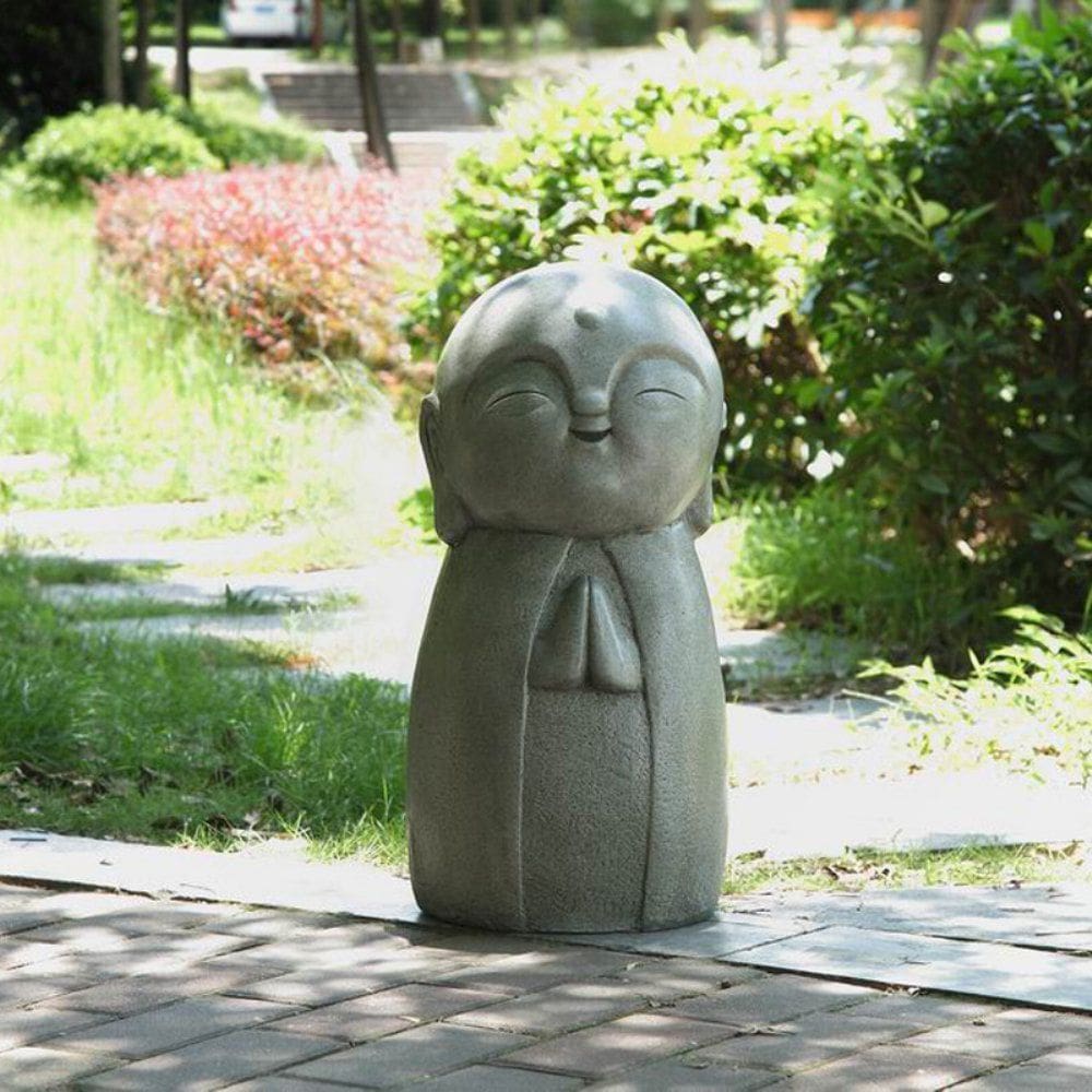 Estátua japonesa de Jizo Hi-Line Gift Ltd rezando para a sorte