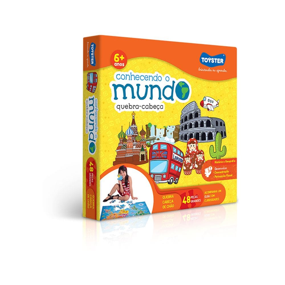 Quebra-Cabeça Grandão Conhecendo o Mundo