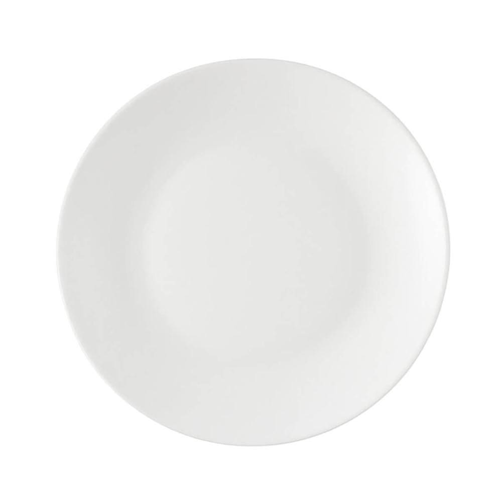 Prato para Sobremesa 18cm Branco Plástico Linha Cozy Servir Petiscos Torta Mousse Coza