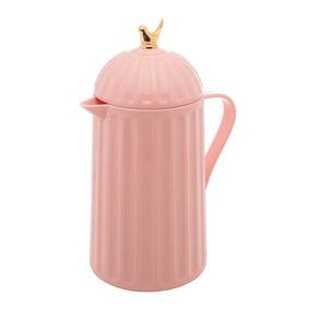 Garrafa Térmica Chá Café Rosa Wolff Bird Plástico Rosa 600ml