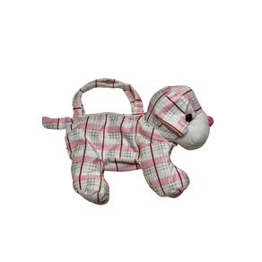 Cachorro De Pelúcia Rosa Que Vira Uma Bolsa Infantil Fofo