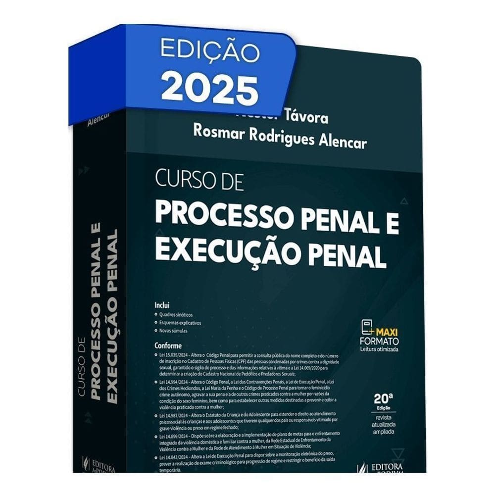 Curso De Processo Penal e Execução Penal - (06ED/2025)