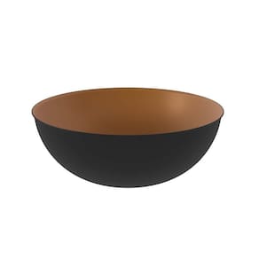 Cuba p/ Pia de Banheiro de Sobrepor BN3674 33cm Cobre/Preto - Tecno Mobili