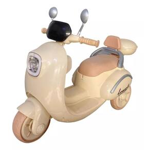 Moto Elétrica Scooter Lemn 6V Bege Infantil 1249 - Bang Toys