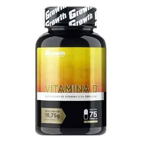 Vitamina D 75 Cápsulas Growth Supplements Natural