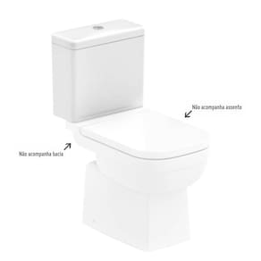 Caixa Acoplada 3/6 Litros para Vaso Sanitário Elite Branco Celite