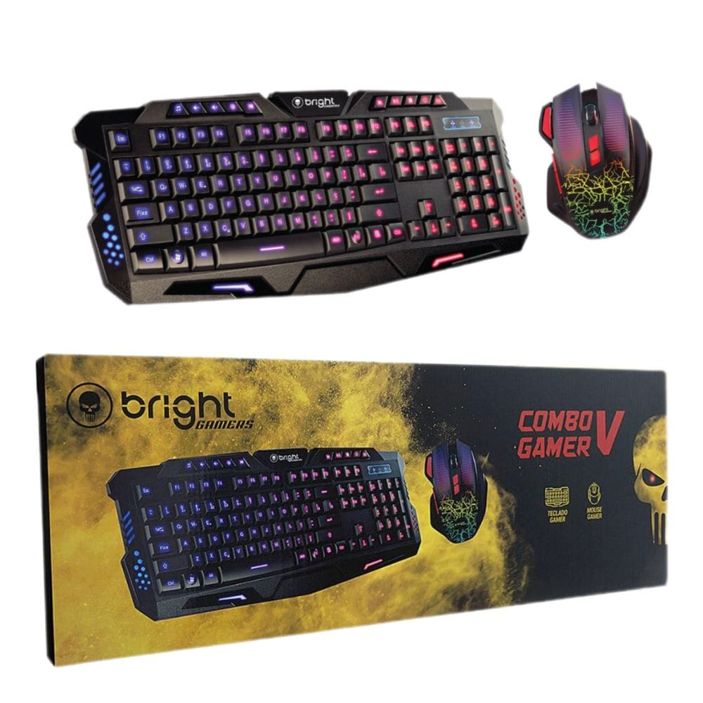 Kit Gamer V Bright Rgb Teclado E Mouse Ref.0594