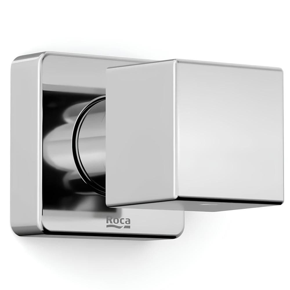 Acabamento de registro base reforma 3/4 Singles One Square Cromado Roca