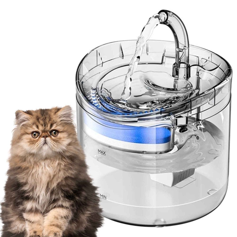 Fonte Agua Bebedouro Pet Gato Cao Cachorro Animais 2 Litros Silencioso Usb Reservatório Transparente
