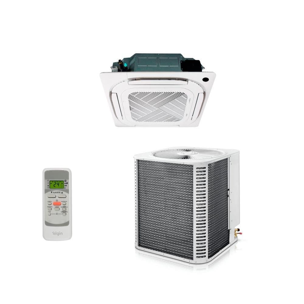 Ar Condicionado Split Cassete 4 Vias Inverter Elgin Eco 48000 BTUs Frio KVFC48C2NAVA - 220V