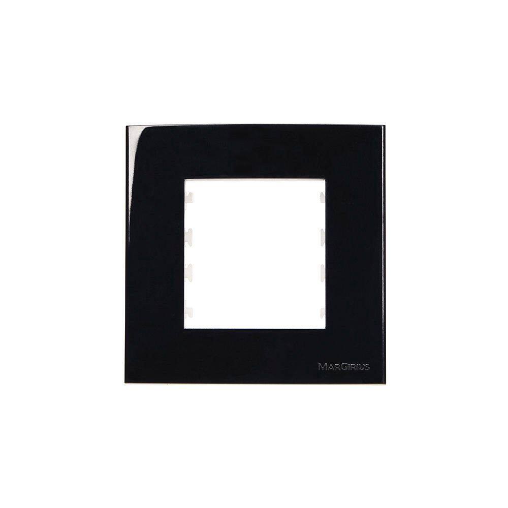 Placa com Suporte para Móveis MarGirius Sleek 80x80 Preto Ebony