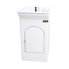Tanque De Lavar Roupa Fiberblu Paris 20 Litros Branco