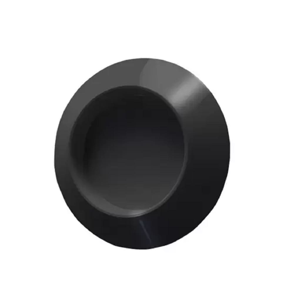 Puxador Adesivo Slim P/ Box Portas E Armários Redondo Preto