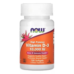 Vitamina D3 10.000Ui Com 120 Cápsulas - N0W