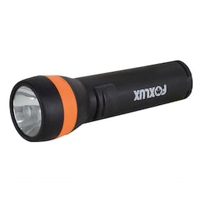 Lanterna Abs Pilhas 01 Led Grande Foxlux Cor Da Lanterna Preto Cor Da Luz Branca