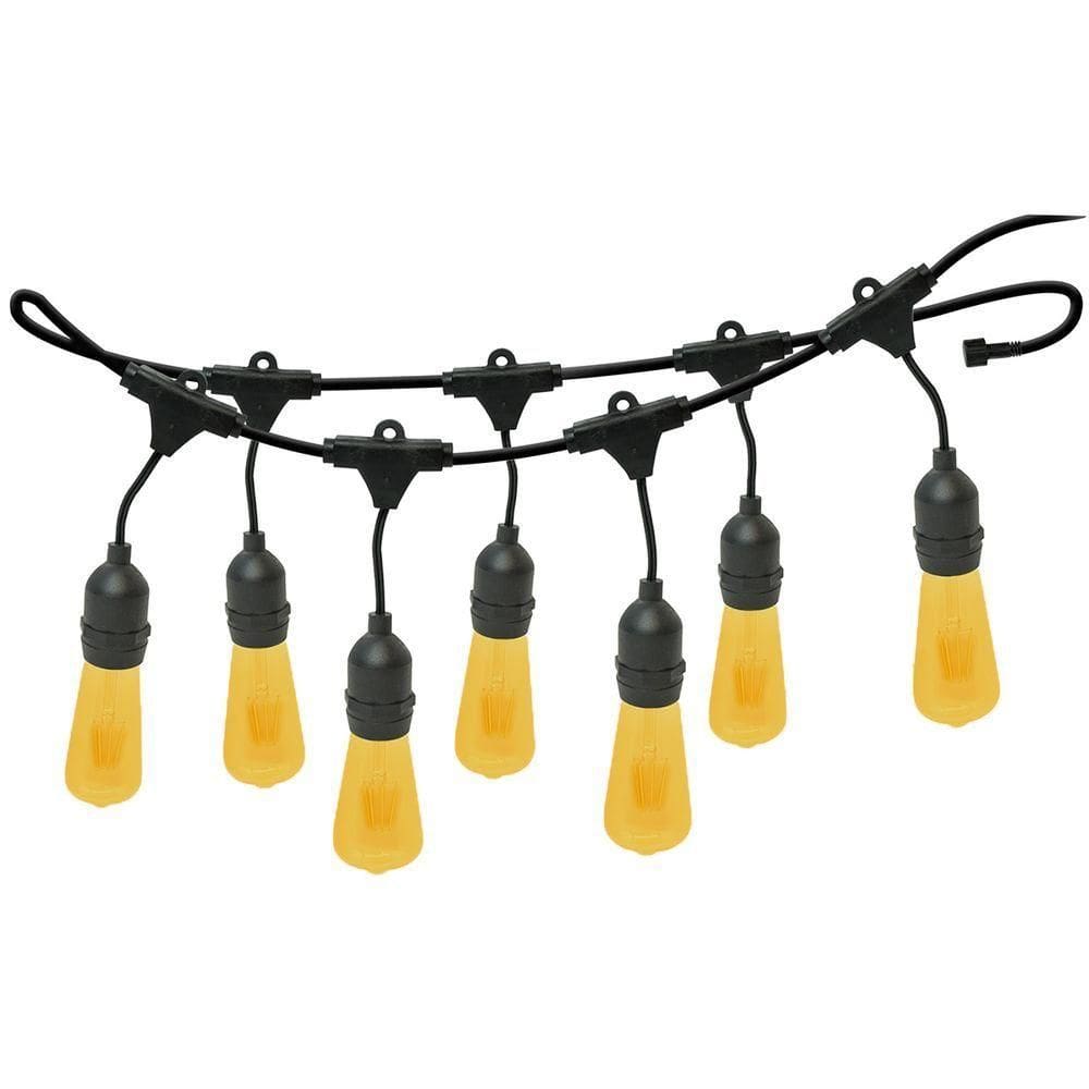 Varal De Luzes 20m Bivolt Com 20 Lâmpadas Amarelas 220v Foxlux