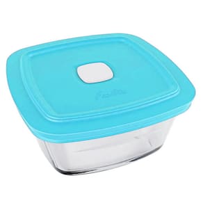 Pote Quadrado Facilita 1 Litro com Tampa Azul - Marinex