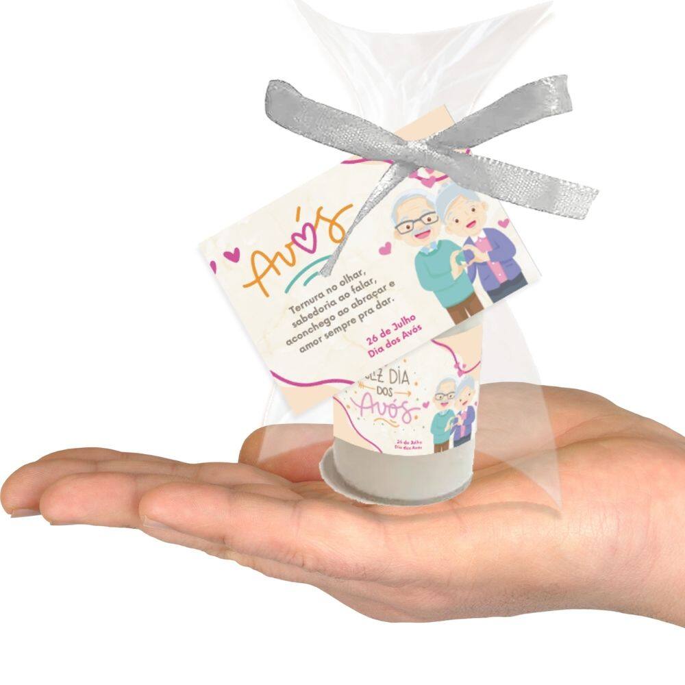 Kit 25 Mini Hidratantes Lembrancinhas Dia dos Avós