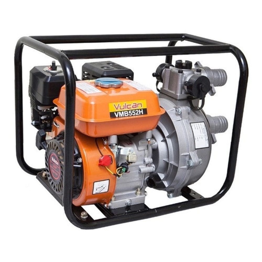 Motobomba Alta Pressão Vulcan 5,5hp P/ Mangueira 2 Polegadas