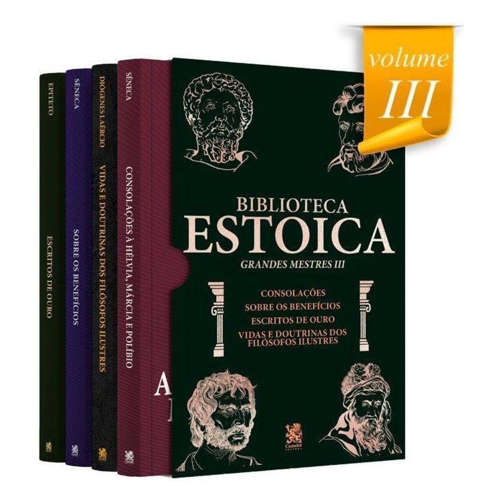 Biblioteca Estoica - Grandes Mestres - Vol. III - Box Com 4 Livros