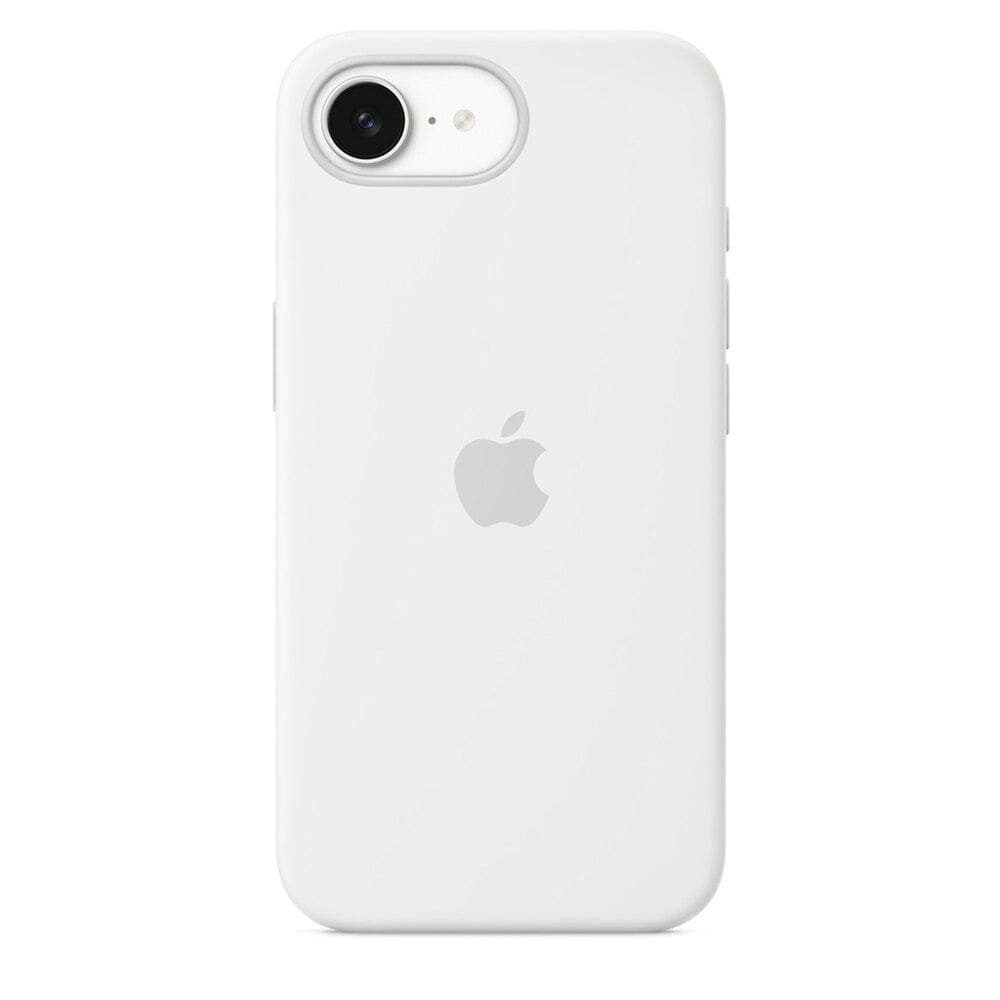 Capa de silicone para iPhone 16e – Branco