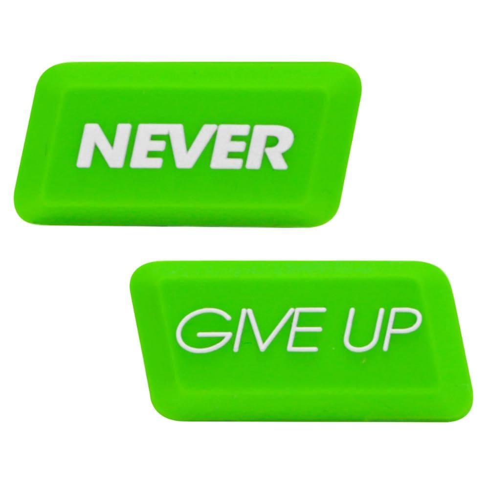 Antivibrador Tecnifibre Spirit Never Give Up Com 02 Unidades Verde e Branco