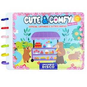 Cute & Comfy Super Special Edição 04 - Livro de Colorir Adulto - Capivaras e Outros Animais - Espiral com Caneta