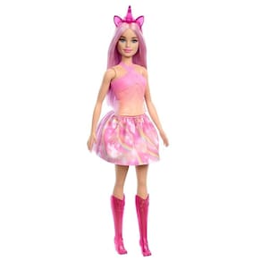 Barbie Fantasy Unicórnio dos Sonhos Rosa HRR13 - Mattel